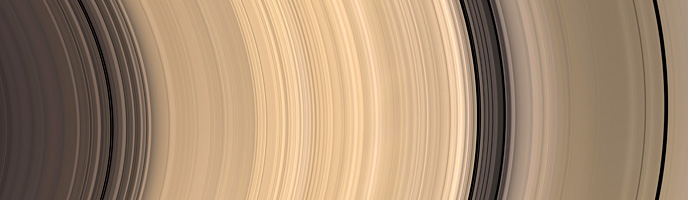 This Cassini mosaic image shows that Saturn's stunning system of rings is much more complex than originally thought