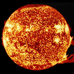 Ultraviolet image of the Sun from Skylab space station