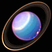 Recent Hubble image of Uranus and it rings
