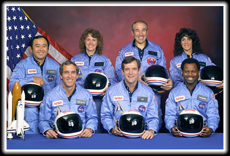 Crew of CHallenger mission STS 51-L