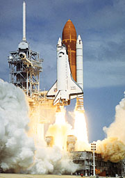 Image of Space Shuttle mission STS-26 launch
