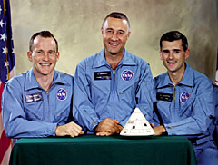 Image of the Apollo 1 crew who were killed in a launch test