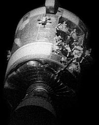Image of damage on the Apollo 13 service module