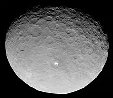 Dawn spacecraft image of dwarf planet Ceres