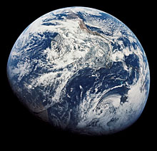 First complete image of the earth taken by Apollo 8