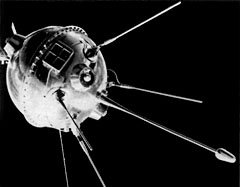Image of the Russian Luna 1 spacecraft