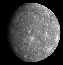 MESSENGER spacecraft image of the planet Mercury