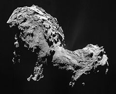 Rosetta spacecraft image of comet 67P/Churyumov-Gerasimenko