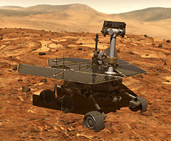 Artist rendering of the Spirit Mars rover