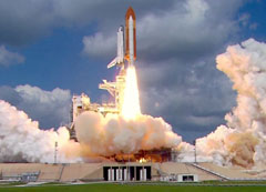 Image of Space Shuttle mission STS-114 launch