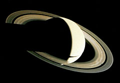 Voyager 1 image of the planet Saturn