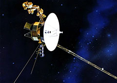 Artist illustration of the Voyager 1 spacecraft