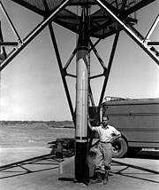 Image of Wac Corporal, the first american-designed rocket to reach space