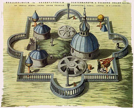 Drawing of Tycho Brahe's Stjerneborg