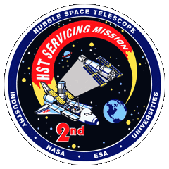 Hubble Telescope Servicing Mission 2 Insignia