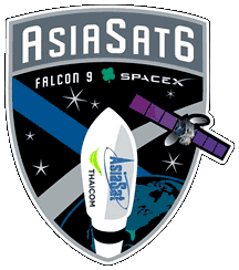 SpaceX AsiaSat 6 Mission Patch