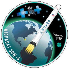 SpaceX Hispasat 30W-6 Mission Patch