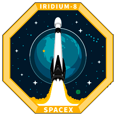 SpaceX Iridium-8 Mission Patch