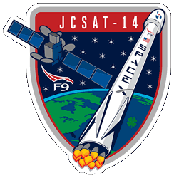SpaceX JCSAT-14 Mission Patch
