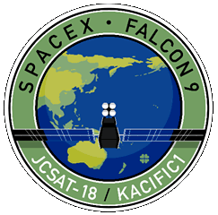 SpaceX JCSAT-18 Mission Patch