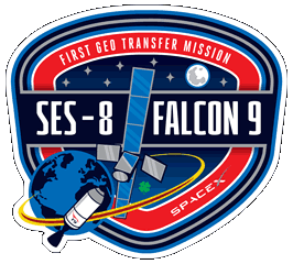 SpaceX SES-8 Mission Patch