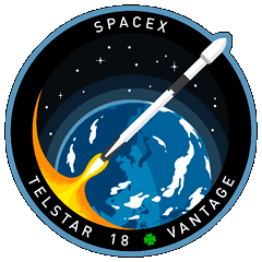 SpaceX Telstar 18V Mission Patch