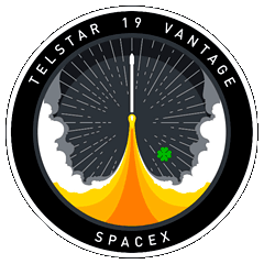 SpaceX Telstar 19V Mission Patch