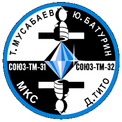 SOYUZ TMA13 RUSSIAN SPACE PATCH 4 1/2" 