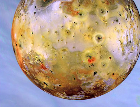An incredibly detailed view of Jupiter's moon Io taken by NASA's Galileo spacecraft