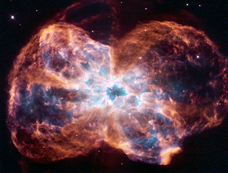 Hubble Space Telescope image of a planetary nebula known as NGC 2440
