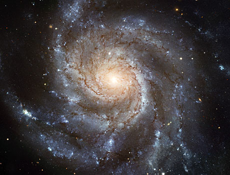 Hubble Space Telescope image of a spiral galaxy known as M101