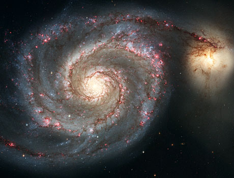 Hubble Space Telescope image of M51 the Whirlpool Galaxy