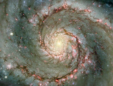 Hubble Space Telescope image of the heart of M51 the Whirlpool Galaxy