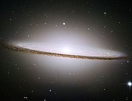 Hubble Space Telescope image of M104 the Sombrero Galaxy