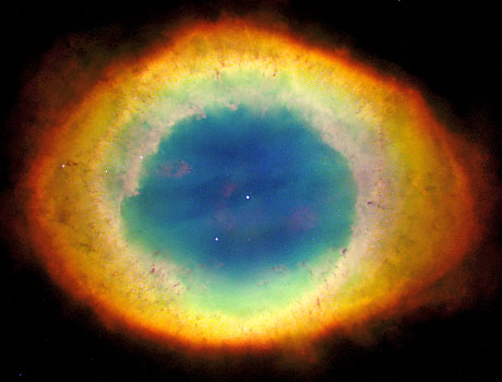 ring nebula from hubble space pictures