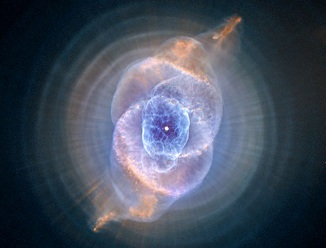 Hubble Space Telescope image of NGC 6543 the Cat's Eye Nebula