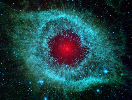 Spitzer Space Telescope image of the Helix Nebula