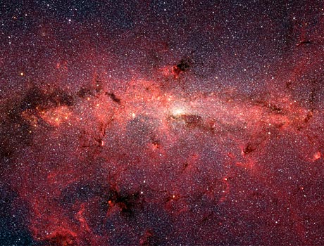 Spitzer Space Telescope image of the center of the Milky Way