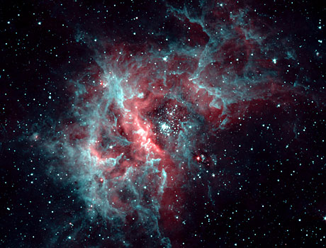 Spitzer Space Telescope image of star forming region RCW 49