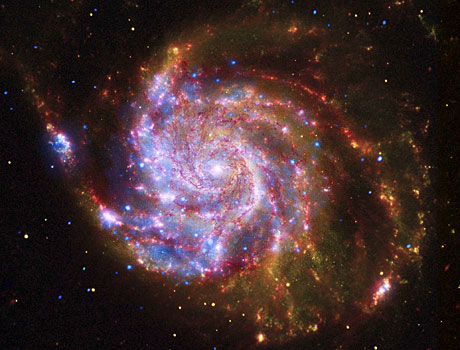 Spitzer Space Telescope composite image of Spiral Galaxy M101