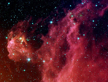 Spitzer Space Telescope image of star formation in Orion's Head
