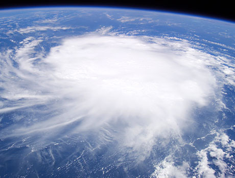 International Space Station (ISS) image of tropical storm Chris in 2006