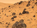 Boulders on Mars