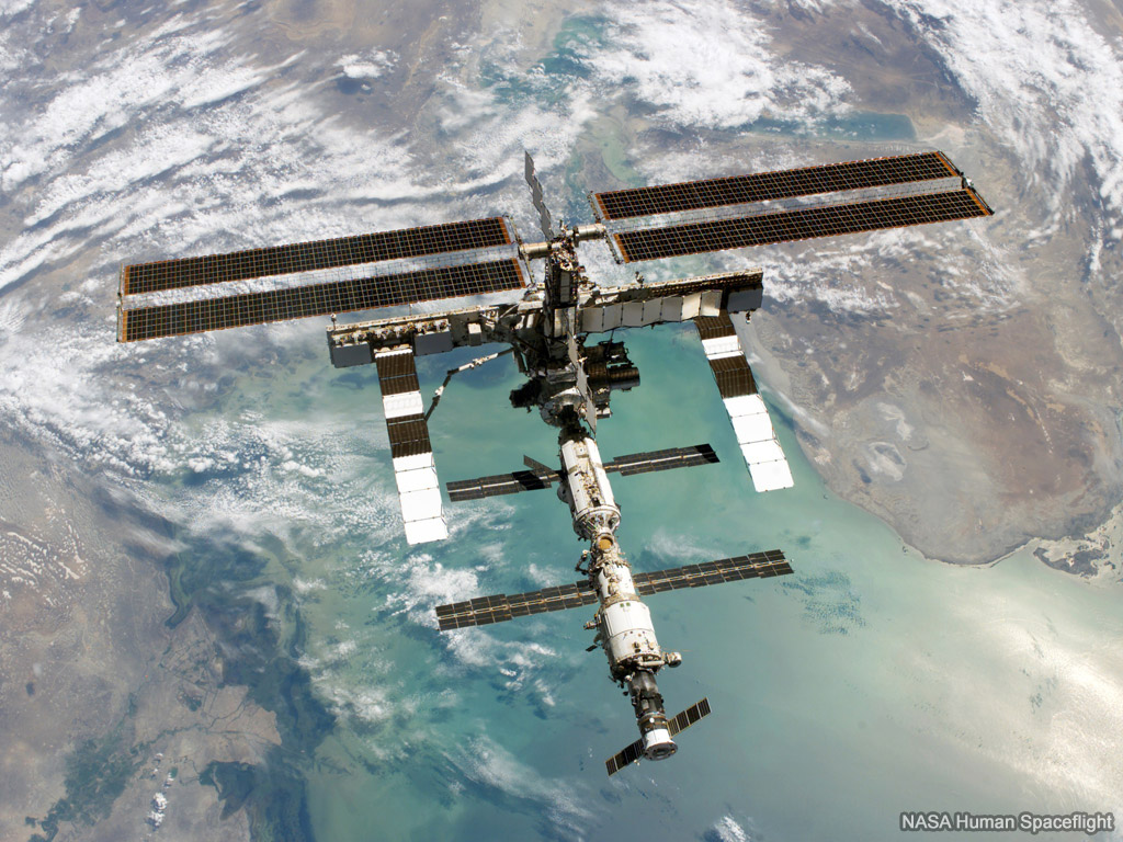 ISS in Orbit wallpaper